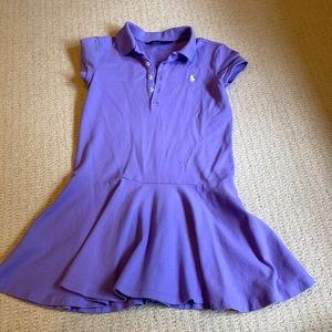 Polo Ralph Lauren purple girls dress size 7. Great condition